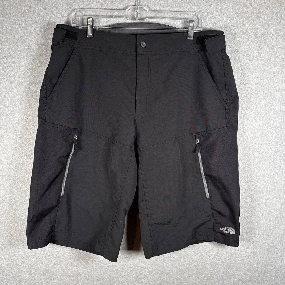 The North Face Cycling Shorts Men's Large 2 In 1 Detachable Liner Black